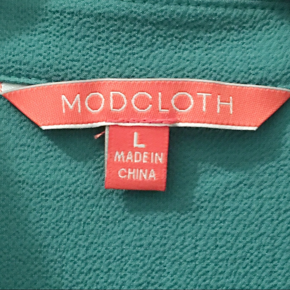 ModCloth Dapper Dance Partner Shirt Dress Jade - Picture 3 of 8